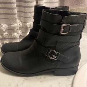 Black ankle boots